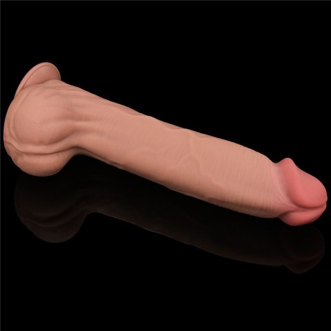 14'' KING SIZED SLIDING SKIN DUAL LAYER DONG