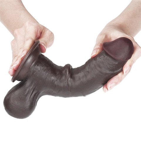 7.8'' SLIDING SKIN DUAL LAYER DONG - WHOLE TESTICLE