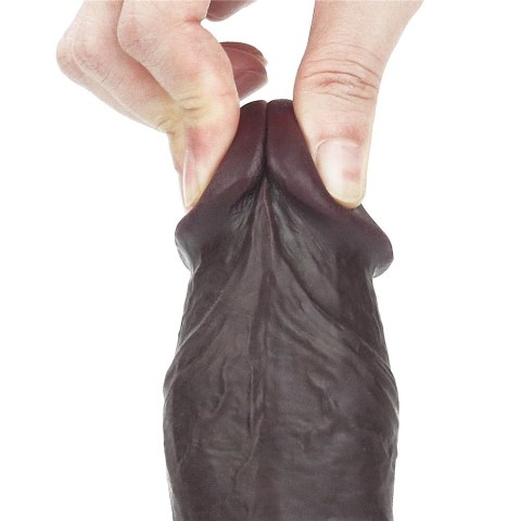 7.8'' SLIDING SKIN DUAL LAYER DONG - WHOLE TESTICLE