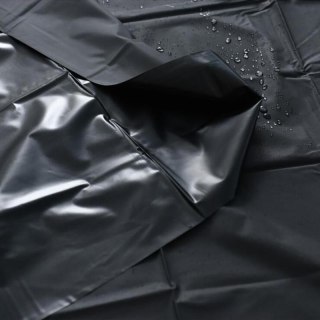 CZARNE PRZEŚCIERADŁO PVC 200X220 CM