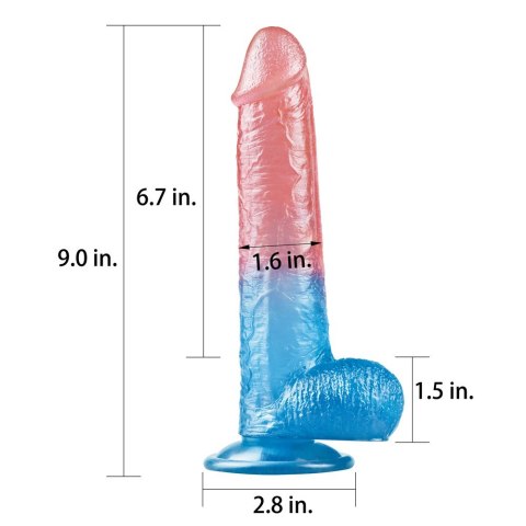 DILDO 9'' DAZZLE STUDS