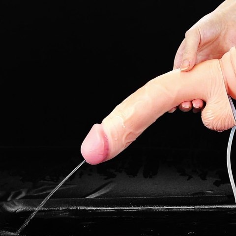DILDO 9" SOFT EJACULATION COCK WITH BALL