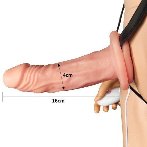 VIBRATING UNISEX HOLLOW STRAP ON