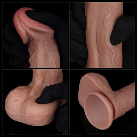 DILDO 9'' DUAL LAYERED SILICONE COCK