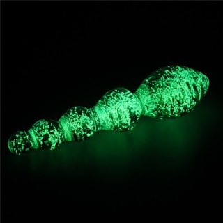 DILDO GLOW-IN-THE-DARK TWILIGHT GLEAM GLASS