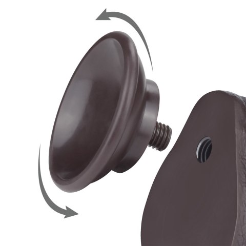 8.5'' SLIDING SKIN DUAL LAYER DONG BLACK