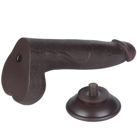 8.5'' SLIDING SKIN DUAL LAYER DONG BLACK