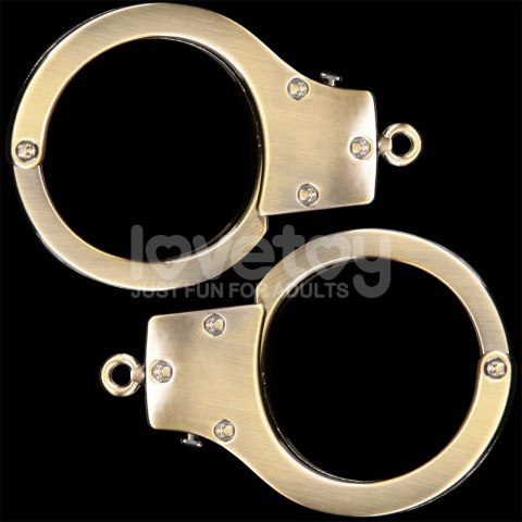 KAJDNAKI REBELLION HEAVY METAL HANDCUFFS (BRONZE)