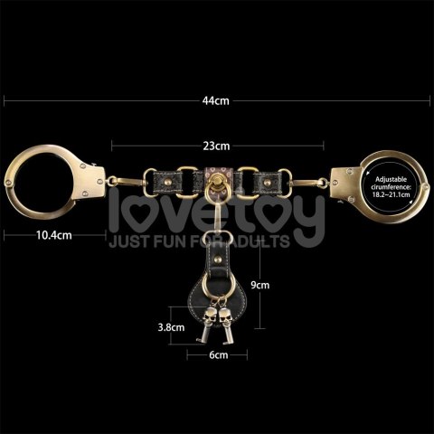 KAJDNAKI REBELLION HEAVY METAL HANDCUFFS (BRONZE)