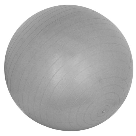 PIŁKA GIMNASTYCZNA DO ĆWICZEŃ FITNESS 65CM ANTIBURST SZARA