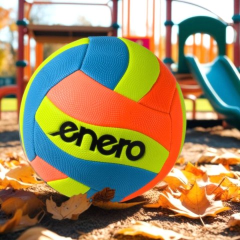 PIŁKA SIATKOWA PLAŻOWA FANCY ENERO NIEBIESKI ŻÓŁTY POMARAŃCZOWY