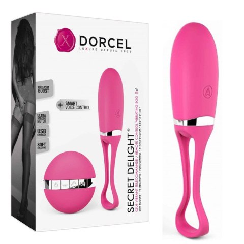 Jajeczko do pochwowy z wibracjami na pilota. 10 wibracji. Delight magenta