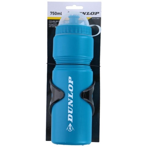 BIDON ROWEROWY DUNLOP 750ML Z KOSZYKIEM NIEBIESKI
