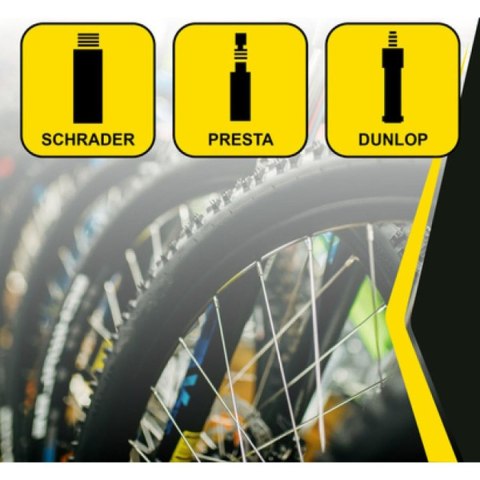POMPKA WARSZTATOWO ROWEROWA DUNLOP 140 PSI (9.6BAR) SZARY
