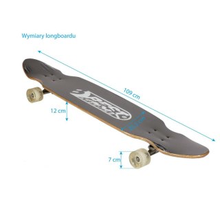 DESKOROLKA LONGBOARD BEST SPORTING INSECT 109x26CM