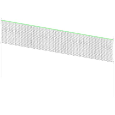 ZESTAW SŁUPKI SIATKA DO SIATKÓWKI BADMINTONA 609x220CM