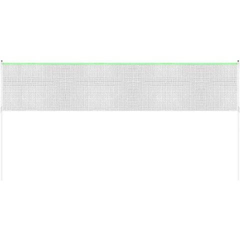 ZESTAW SŁUPKI SIATKA DO SIATKÓWKI BADMINTONA 609x220CM