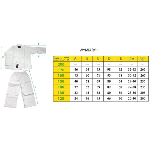 KIMONO ENERO PROFESSIONAL KARATE 120CM 8OZ
