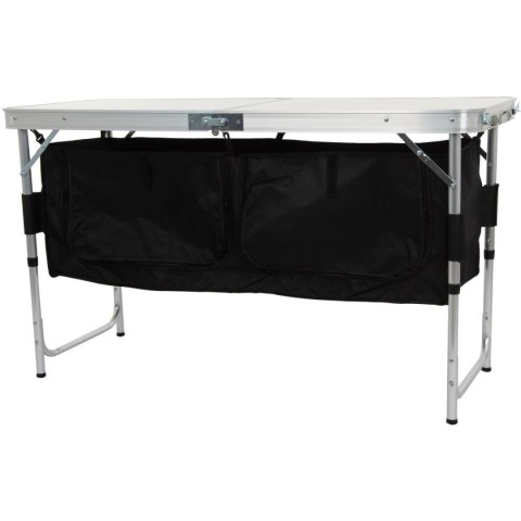 STOLIK TURYSTYCZNY SKŁADANY KEMPINGOWY 120x47x70/62/54CM Z SZAFĄ 33X30X36CM