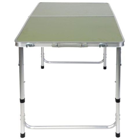STOLIK TURYSTYCZNY SKŁADANY KEMPINGOWY 120X60X70/62/55CM ZIELONY