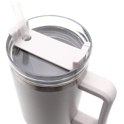 KUBEK TERMICZNY TURYSTYCZNY EXCELLENT HOUSEWARE 1200ML BIAŁY