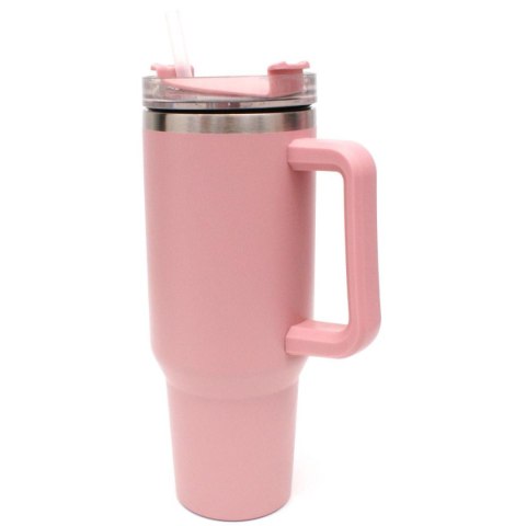 KUBEK TERMICZNY TURYSTYCZNY EXCELLENT HOUSEWARE 1200ML RÓŻOWY