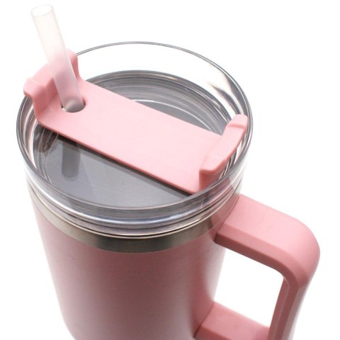 KUBEK TERMICZNY TURYSTYCZNY EXCELLENT HOUSEWARE 1200ML RÓŻOWY