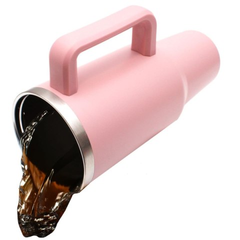 KUBEK TERMICZNY TURYSTYCZNY EXCELLENT HOUSEWARE 1200ML RÓŻOWY