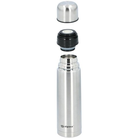 TERMOS TERMICZNY TURYSTYCZNY ALPINA 750ML SREBRNY