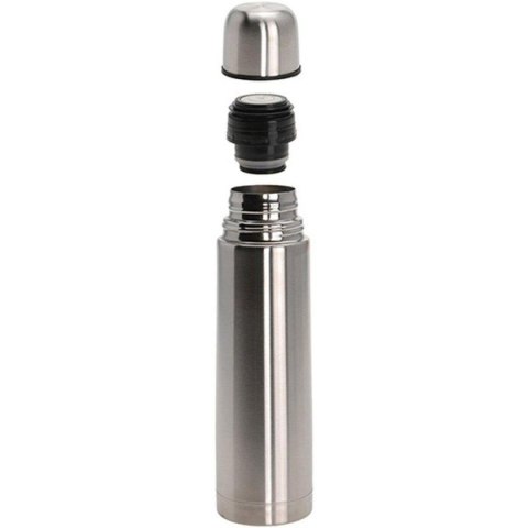 TERMOS TURYSTYCZNY 1000ML Z 2 KUBKAMI SREBRNY