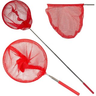 SIATKA NA MOTYLE OWADY SKŁADANA TELESKOPOWA 38,5-86CM CZERWONA