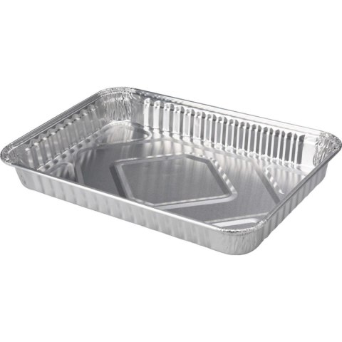 ALUMINIOWE TACKI NA GRILLA GŁĘBOKIE 32x23x4CM 5SZT