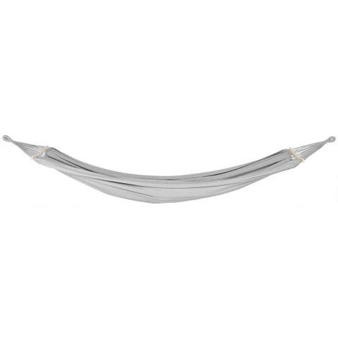HAMAK OGRODOWY 2 OSOBOWY LUXE XXL 250x150CM Z DRĄŻKIEM I POKROWCEM SZARY 1031170