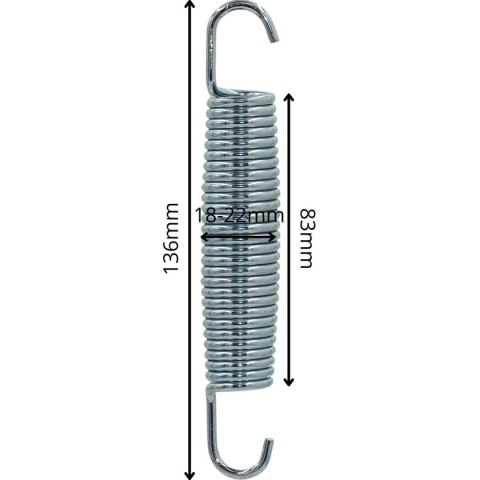 SPRĘŻYNA DO TRAMPOLINY 136MM ENERO