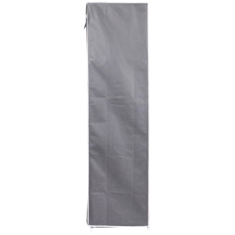 SZAFA TEKSTYLNA GARDEROBA 90x45x170CM CIEMNO-SZARA 8811
