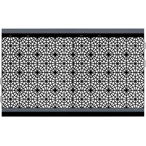 KRATKA CHODNIKOWA AŻUROWA MOSAIC CZARNY 1SZT.