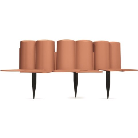 PALISADA OGRODOWA OBRZEŻE TRAWNIKOWE 302CM IPAL 6 TERAKOTA