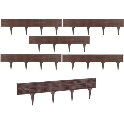 PALISADA OGRODOWA OBRZEŻE TRAWNIKOWE BORDER WIKLINA 390CM BRĄZ