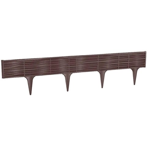 PALISADA OGRODOWA OBRZEŻE TRAWNIKOWE BORDER WIKLINA 390CM BRĄZ