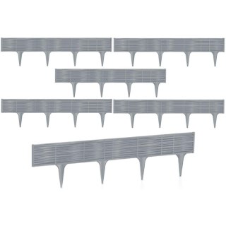 PALISADA OGRODOWA OBRZEŻE TRAWNIKOWE BORDER WIKLINA 390CM SZARY KAMIEŃ