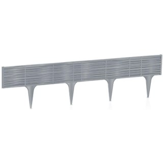 PALISADA OGRODOWA OBRZEŻE TRAWNIKOWE BORDER WIKLINA 390CM SZARY KAMIEŃ
