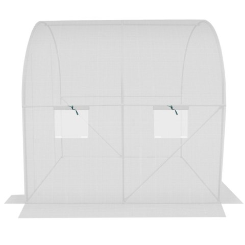 SZKLARNIA TUNEL OGRODOWY 200x200x200CM PE KONSTRUKCJA STAL BIAŁA