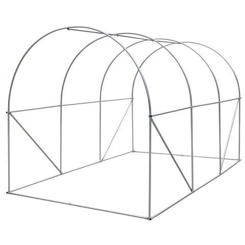 SZKLARNIA TUNEL OGRODOWY 200X300X200CM PE KONTRUKCJA STAL BIAŁA