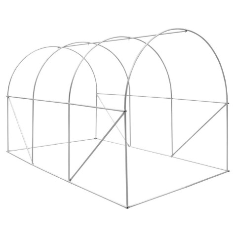 SZKLARNIA TUNEL OGRODOWY 200X300X200CM PE KONTRUKCJA STAL BIAŁA
