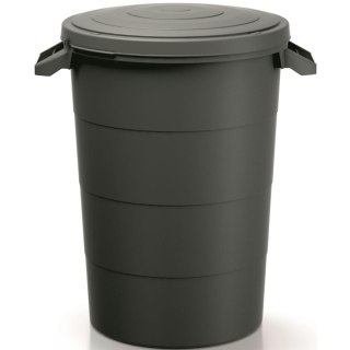 KOSZ POJEMNIK OGRODOWY SMOOTH 80L CZARNY RECYKLING KEDEN