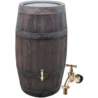 ZBIORNIK POJEMNIK NA WODĘ DESZCZÓWKĘ BECZKA BARRIQUE 250L UMBRA WOOD