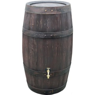 ZBIORNIK POJEMNIK NA WODĘ DESZCZÓWKĘ BECZKA BARRIQUE 250L UMBRA WOOD