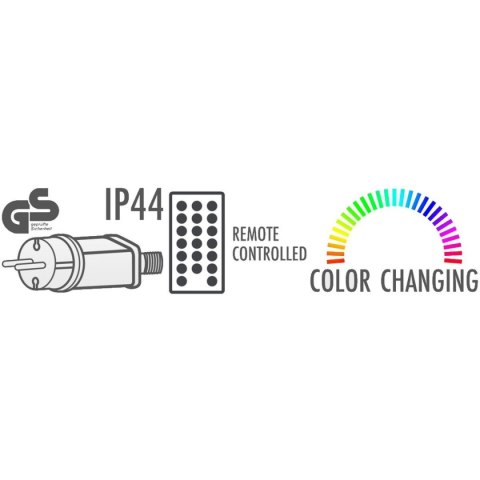 KULA DEKORACYJNA WISZĄCA 168LED RGB 40CM