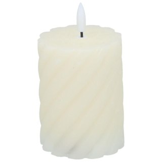 ŚWIECA DEKORACYJNA 75x100MM LED WOSK CREME