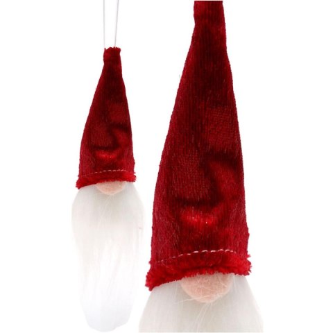ZAWIESZKA DEKORACYJNA MIKOŁAJ 11CM CZERWONY